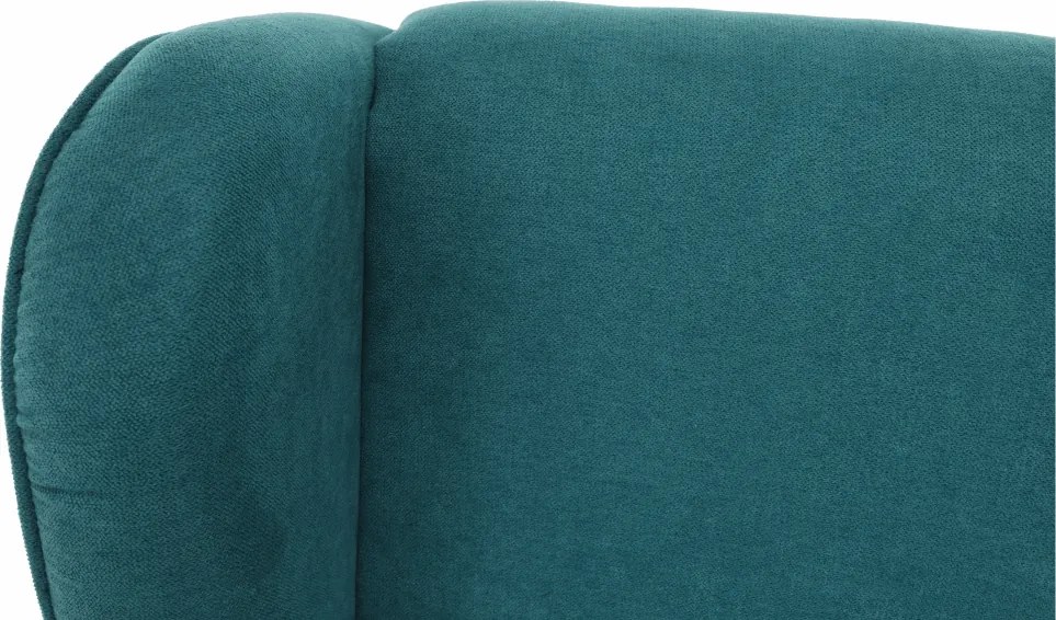 Kényelmes fotel, türkíz/bükk, BREDLY