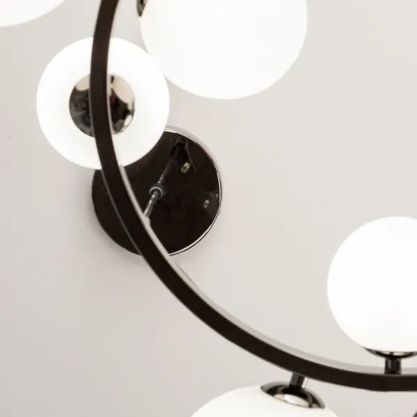 Brilagi - LED kábeles csillár MILLA 15xG9/3W/230V fekete króm/fehér