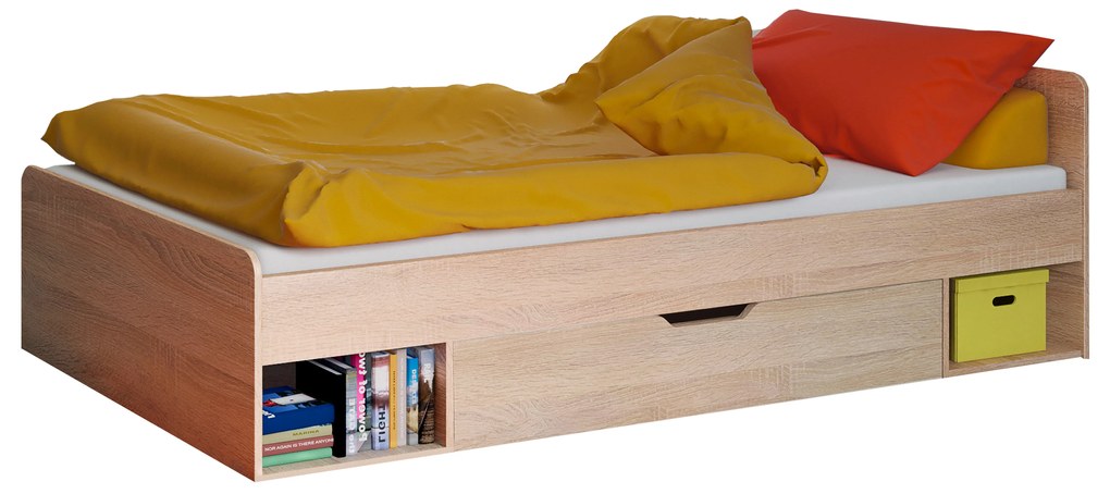 Egyszemélyes ágy 90 cm Terrell (szonoma tölgy) (matrac és ágyrács nélkül). 1053299