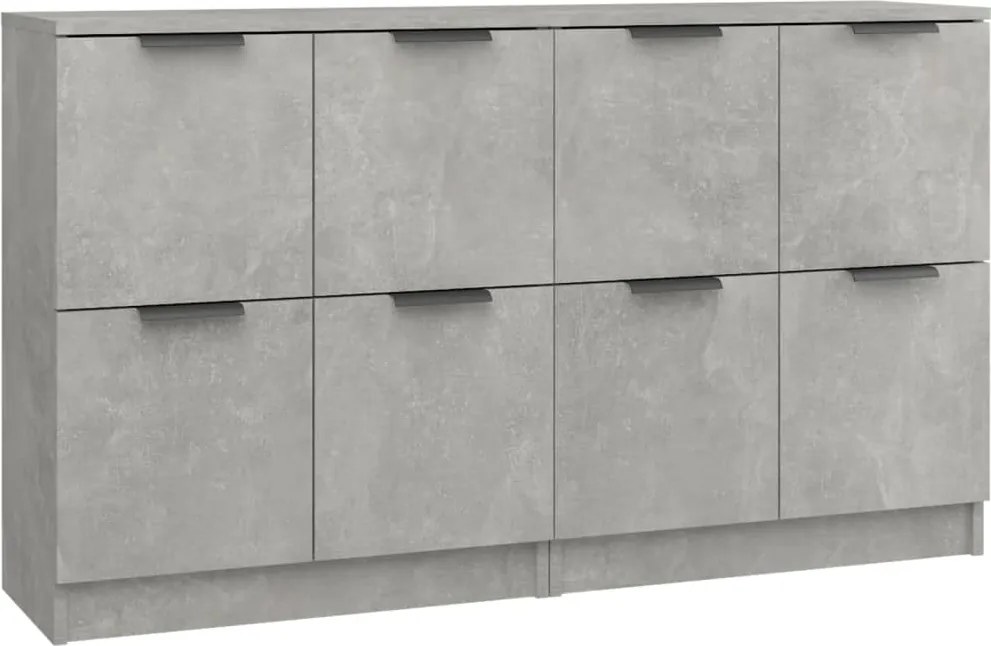 vidaXL 2 db fehér szerelt fa tálalóasztal 60 x 30 x 70 cm