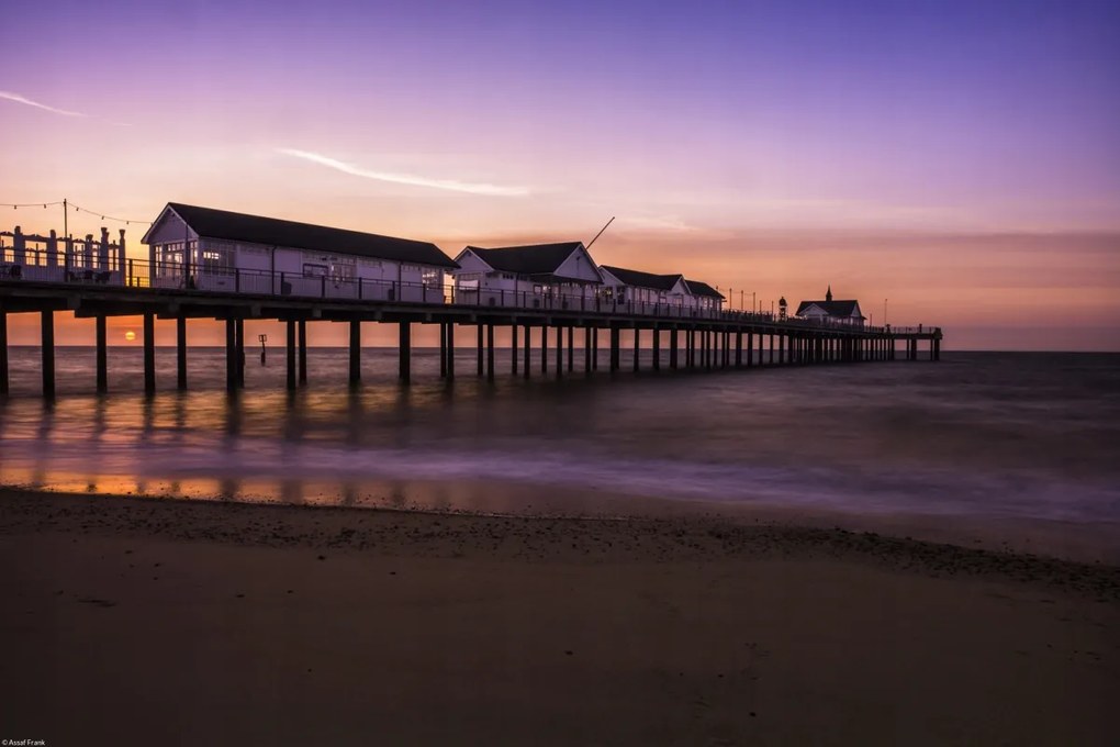 Poszter 45x30cm Móló napfelkeltekor, Assaf Frank