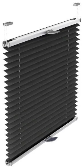 Gario Pliszé függöny Standard Antracit Szélesség: 124,5 cm