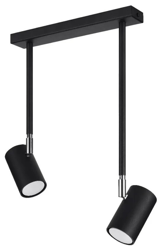 Fekete spotlámpa 10x30 cm Jones – Sollux