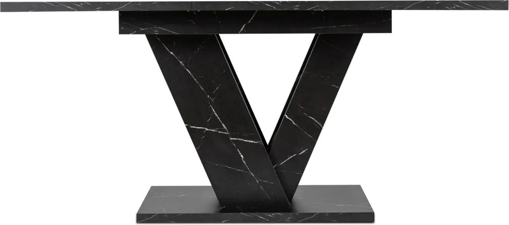 Stół CLARK Rozkładany 120-160 cm Czarny márvány