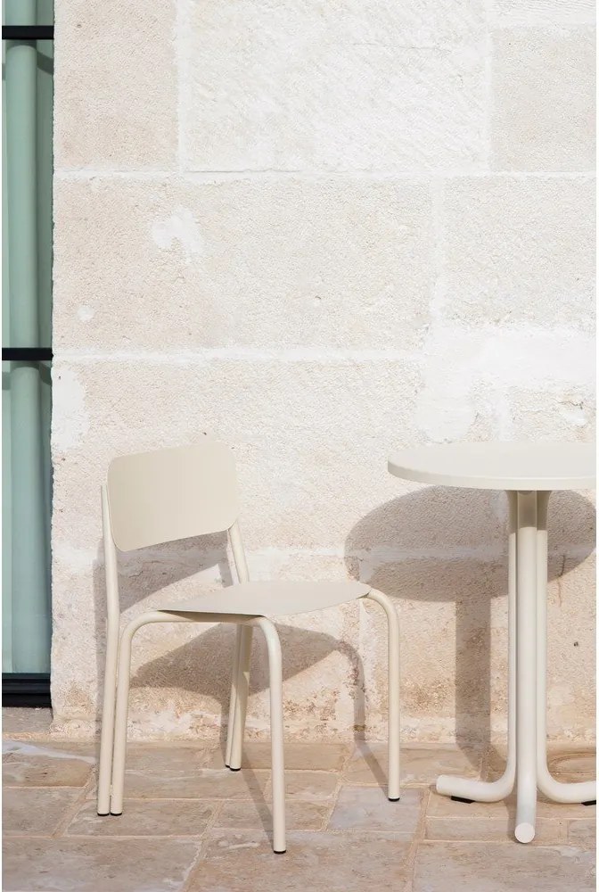 Bézs fém kerti szék Kei – noo.ma