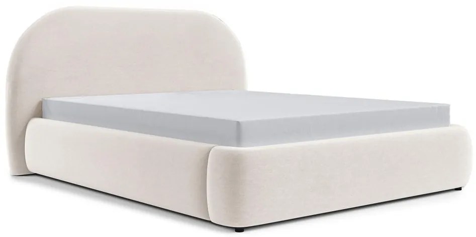 Franciaágy 140 cm Olivo P (ágyráccsal) (tárolóhellyel) (fehér + fekete). Akció -15%. 1100412