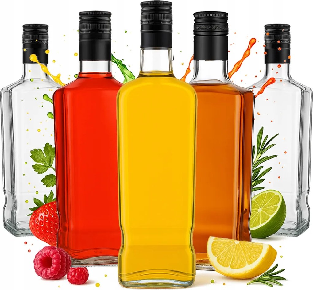 5x Jack Walker kulacs 1000ml Pálinka Kupak Whisky Rum Tartályok 1 L