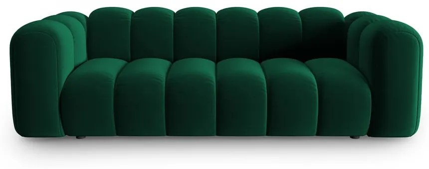 Sötétzöld kanapé 228 cm Lupine – Micadoni Home