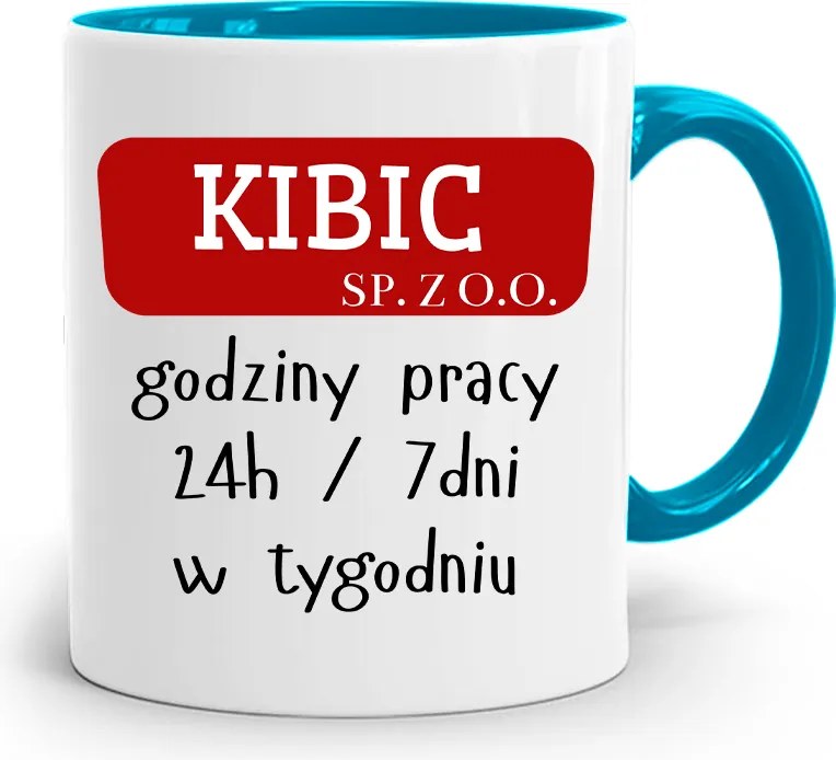 Szurkolóknak Szurkolói Bögre Kék Ajándék fényképes nyomattal