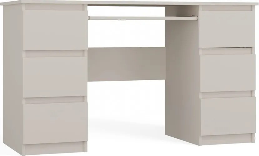 Kuba számítógépasztal, 130x76x51 cm, kasmír