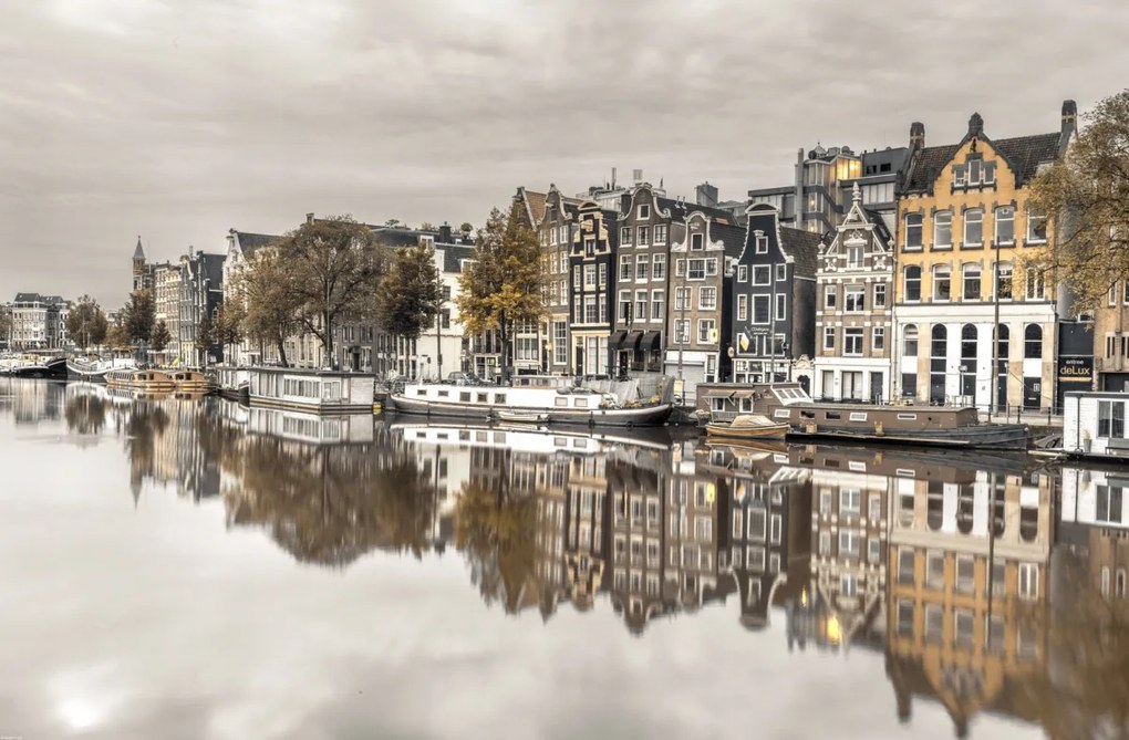Poszter 91,5x60cm Csatorna Amszterdam városon keresztül 3, Assaf Frank