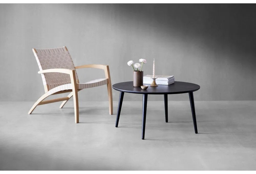 Luna bézs-fekete tölgyfa fotel - Findhal by Hammel