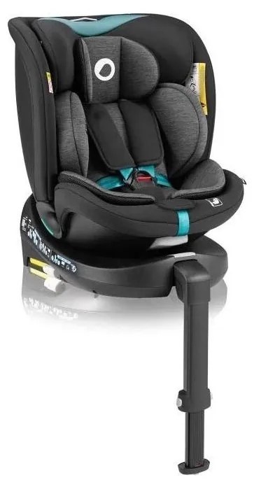 Lionelo NAVY i-Size 40-150 cm autósülés alapozóval, fekete/türkiz