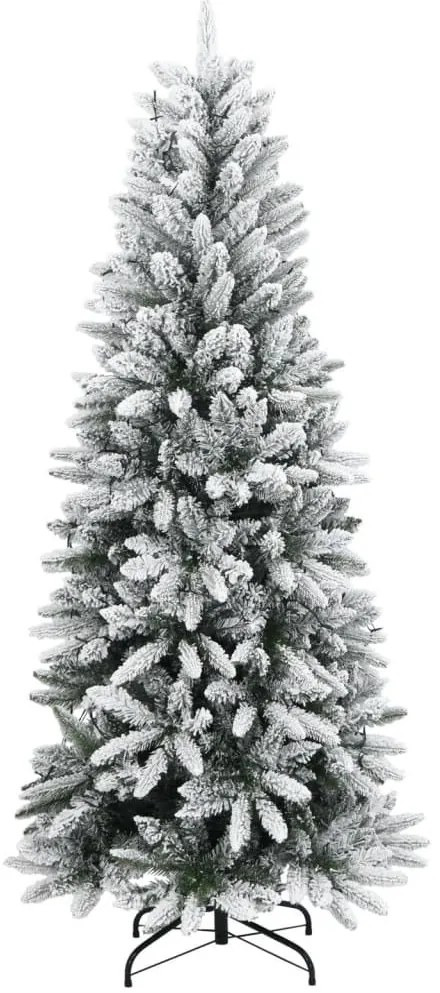 műkarácsonyfa 150 LED-del és hóval 150 cm