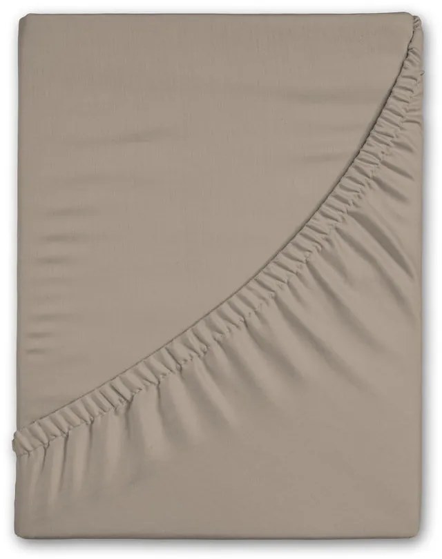 Barna gumis flanel lepedő 180x200 cm – Good Morning