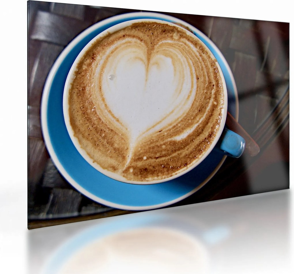 Kép - Latte Art (üvegen) (70x50 cm)