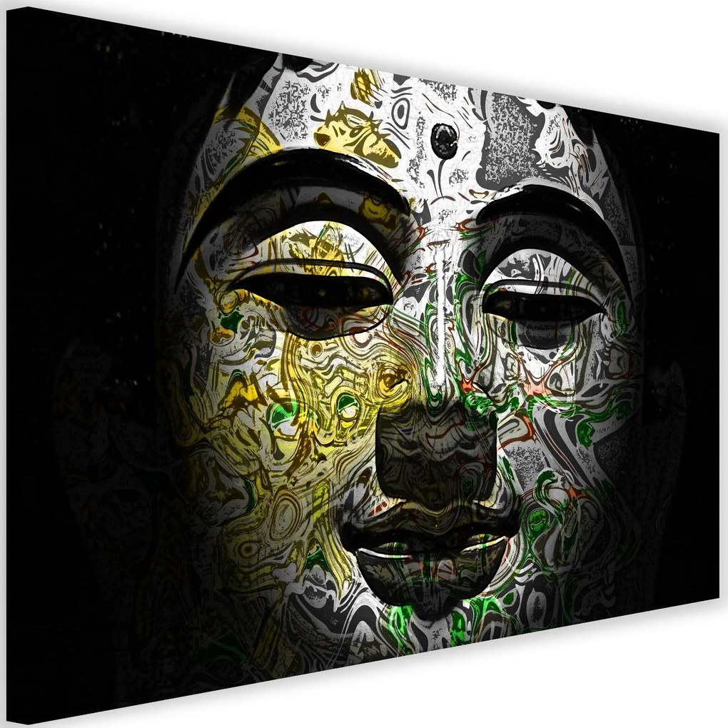 Modern kép 120x80cm &#8211; Face Of Buddha In Patterns 