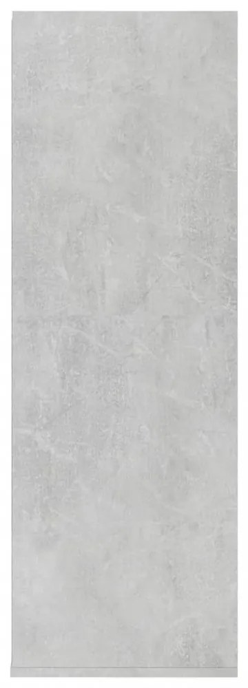 betonszürke szerelt fa cipőtartó 54 x 34 x 100,5 cm