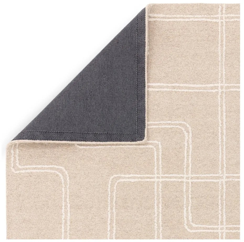 Bézs kézi szövésű gyapjú szőnyeg 120x170 cm Ada – Asiatic Carpets