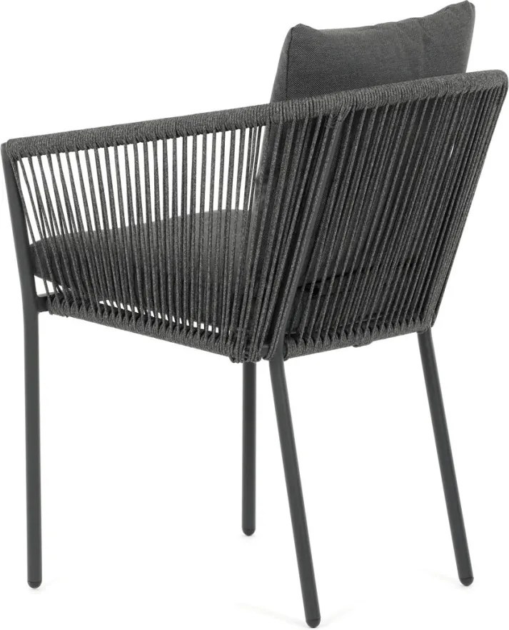 Kerti szék, alumínium, szövet, szürke, AZC-C1179 GREY