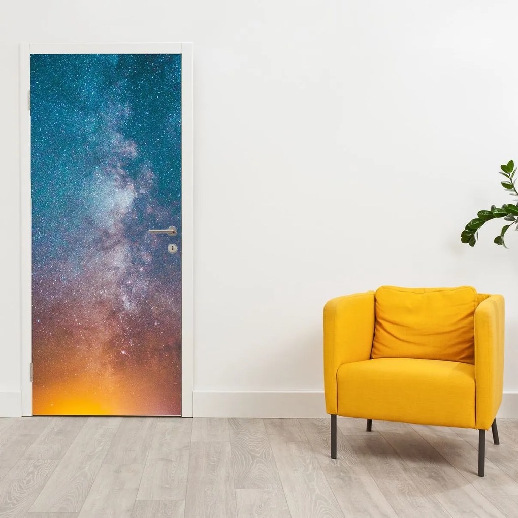 Fotótapéta ajtóra - Tejút (95x205cm)