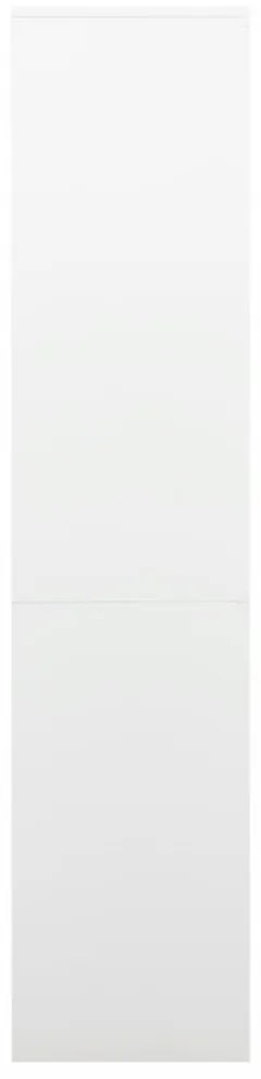 fehér acél irodai szekrény 90 x 40 x 180 cm