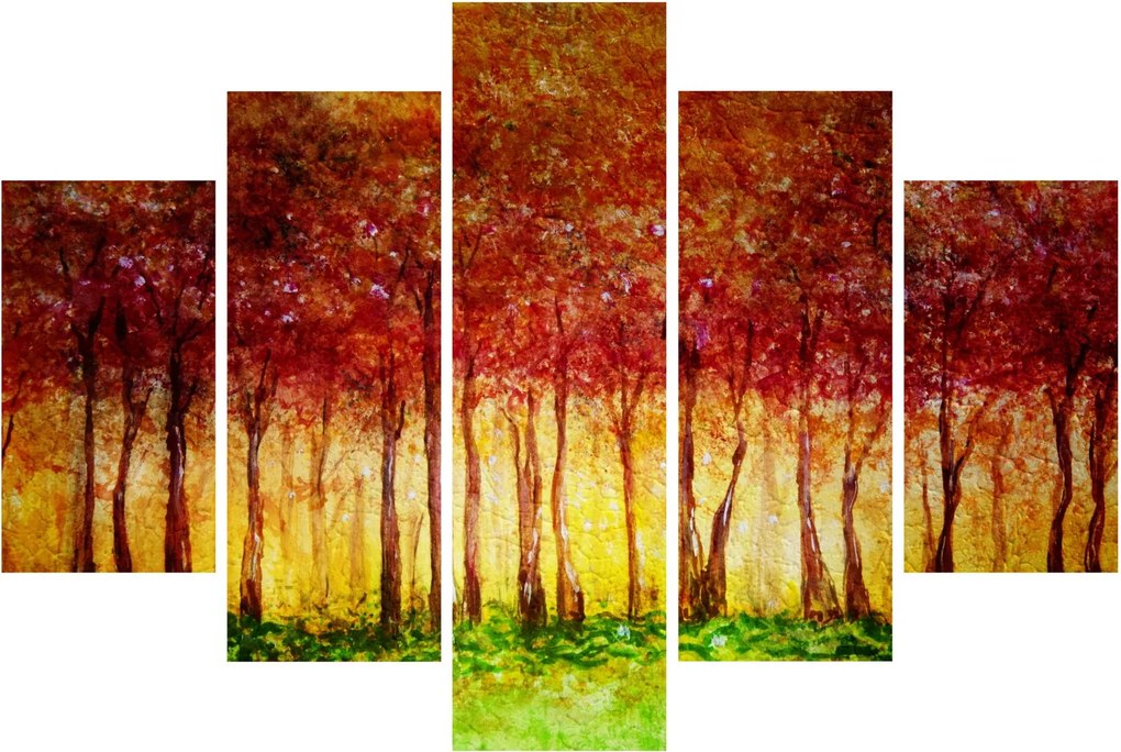 Kép - Lombhullató erdő festménye (150x105 cm)