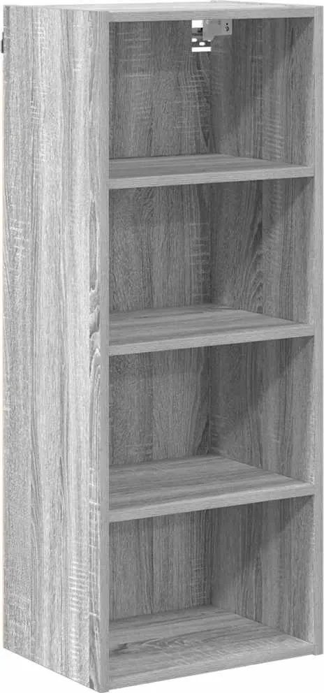 vidaXL Függő szekrény Szürke Sonoma 40 x 29,5 x 100 cm Faanyag