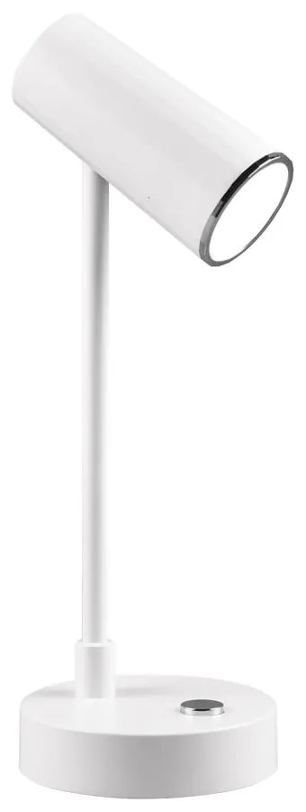 Fehér LED szabályozható asztali lámpa (magasság 28 cm) Lenny – Trio