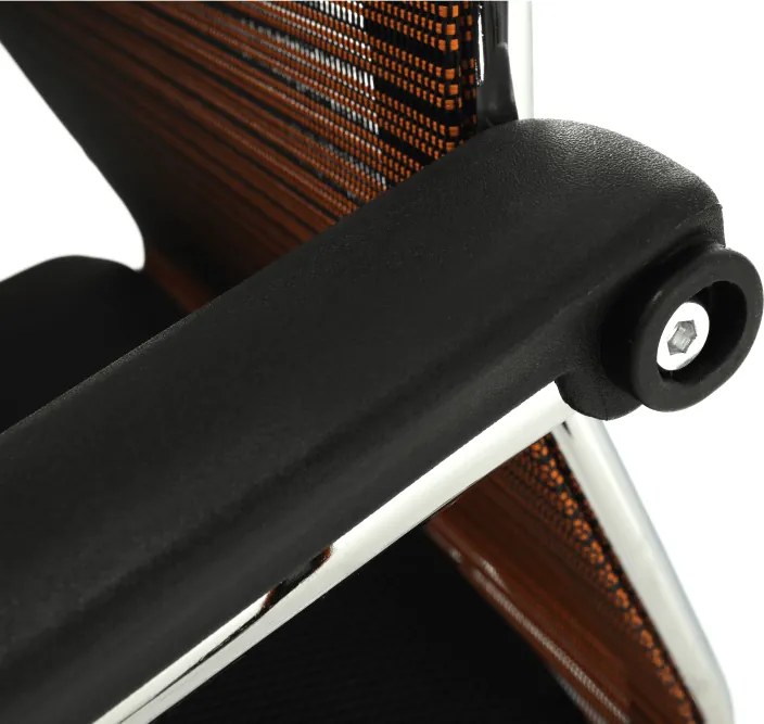 Tárgyalószék, fekete/barna, ESIN