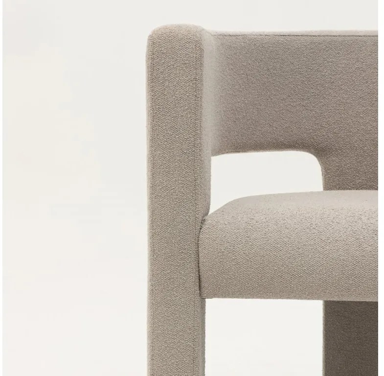 Sötét bézs design fotel ALPAH E