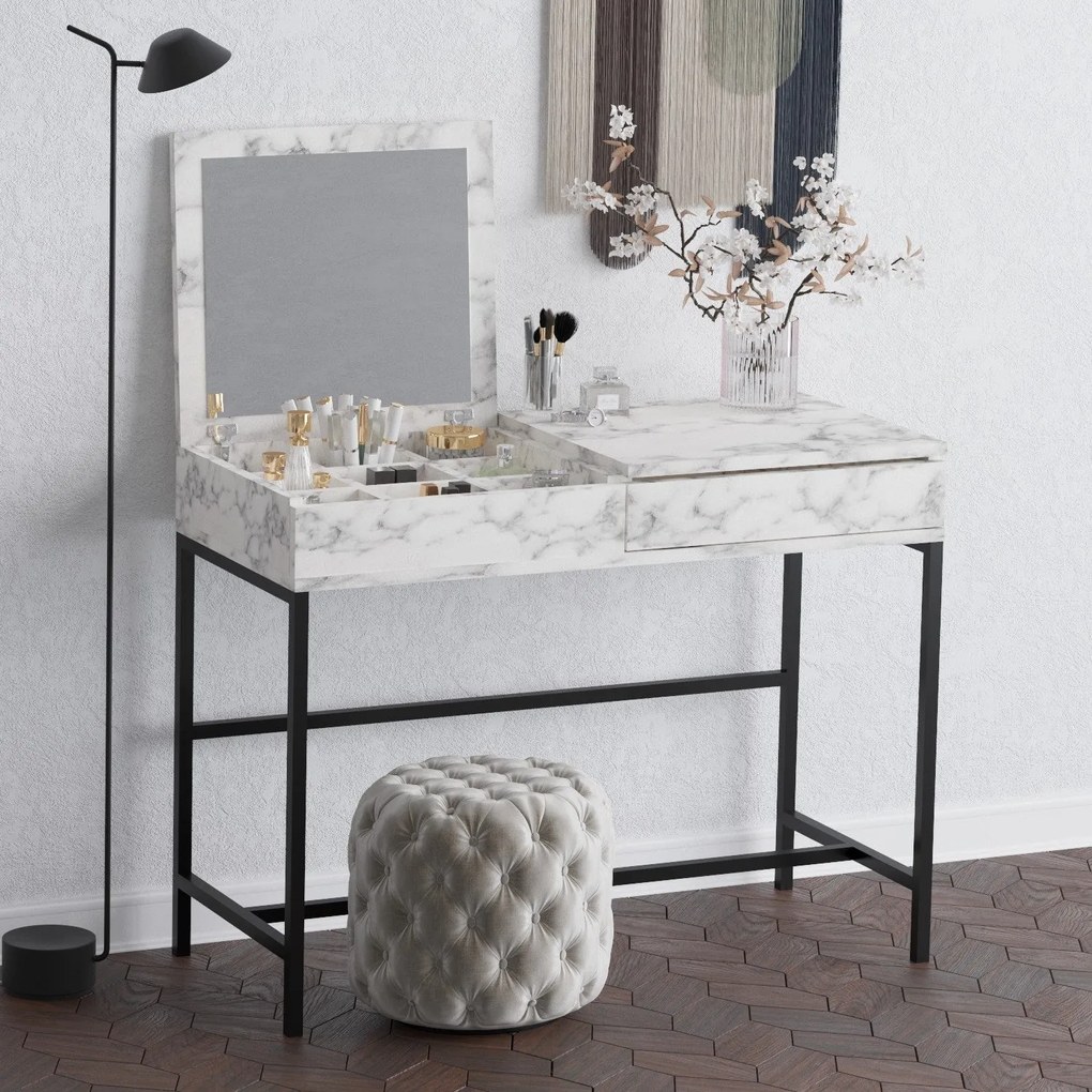 Fésülködő asztal Linda - Carrara Marble