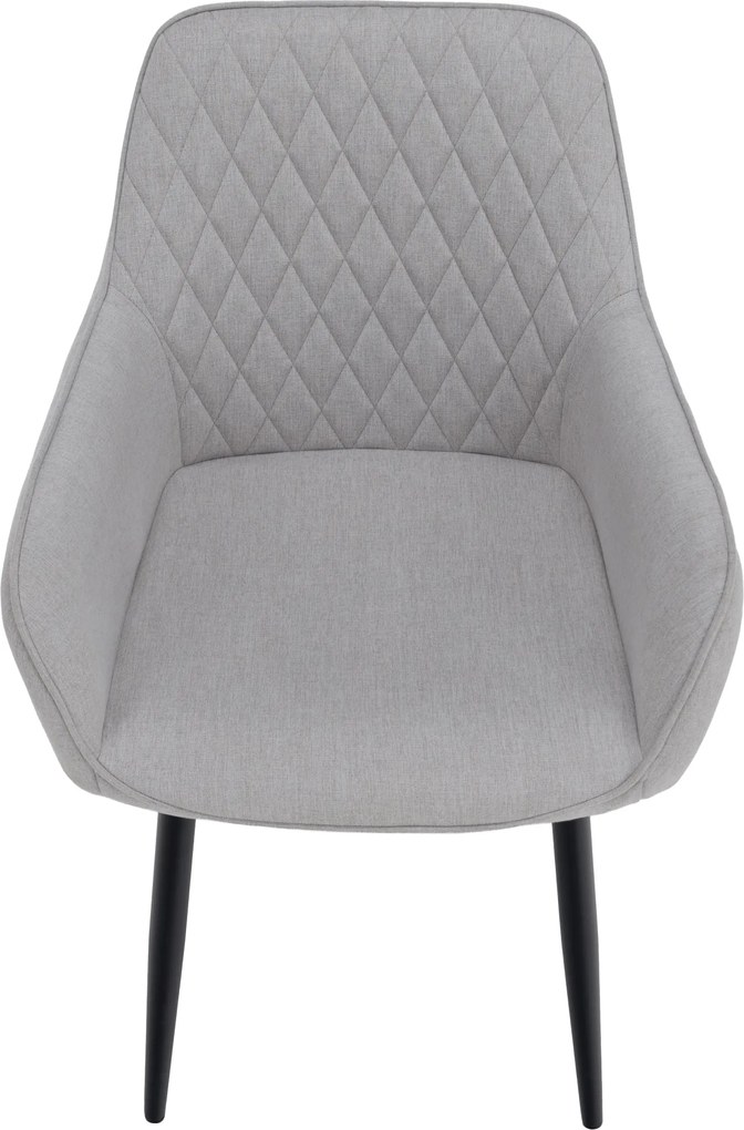 Design fotel, világosszürke/fekete, OSKOR