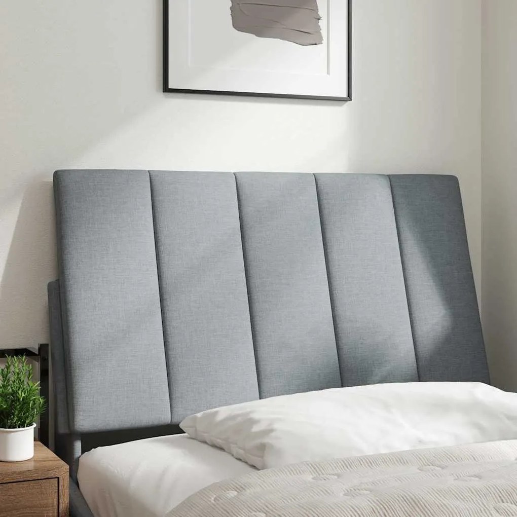 világosszürke szövet fejtámla párna 90 cm