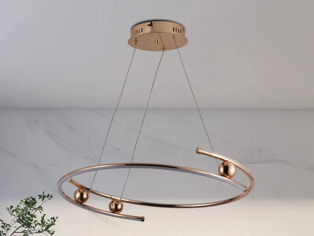 NEDES J4345-GCH Modern Led Függesztett Lámpa IP20