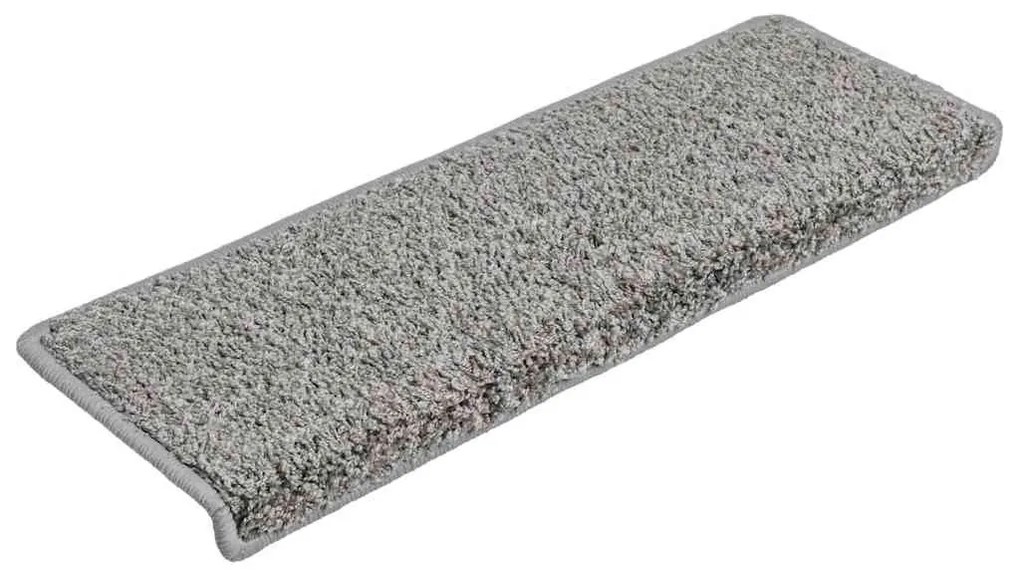 20 db szürke lépcsőszőnyeg, téglalap alakú széllel, 65 x 21 x 4 cm