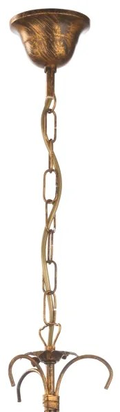 ONLI - Csillár láncon LUCREZIA 1xE27/22W/230V bronz