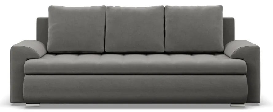 Tokio kanapéágy, bársony, világosszürke