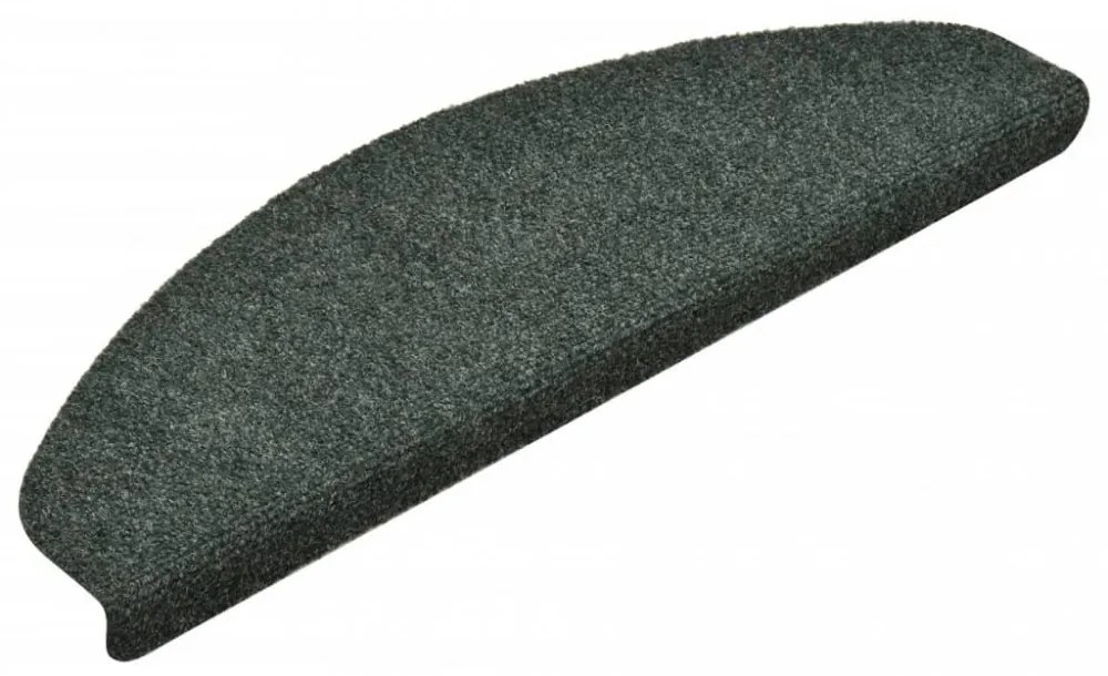 15 db zöld tűlyukasztott öntapadó lépcsőszőnyeg 65 x 21 x 4 cm