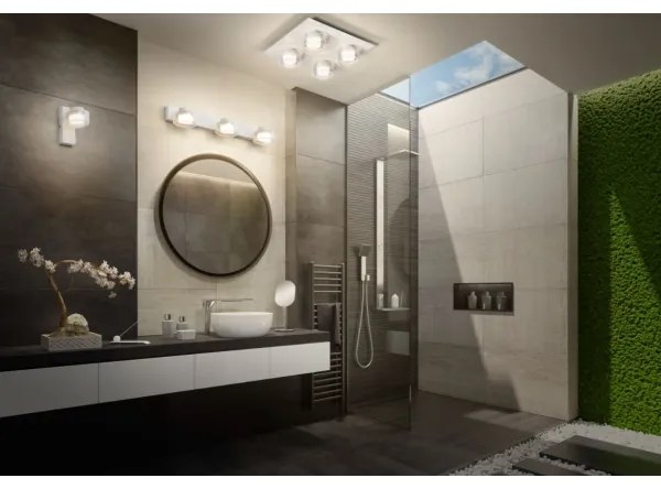 Ledvance - LED Fürdőszobai mennyezeti lámpa ORBIS FLAME 4xLED/5,5W/230V IP44 fehér