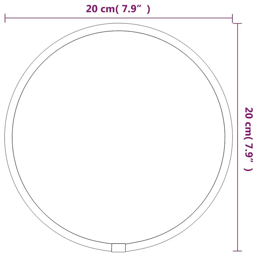arany falitükör Ø 20 cm Kerek
