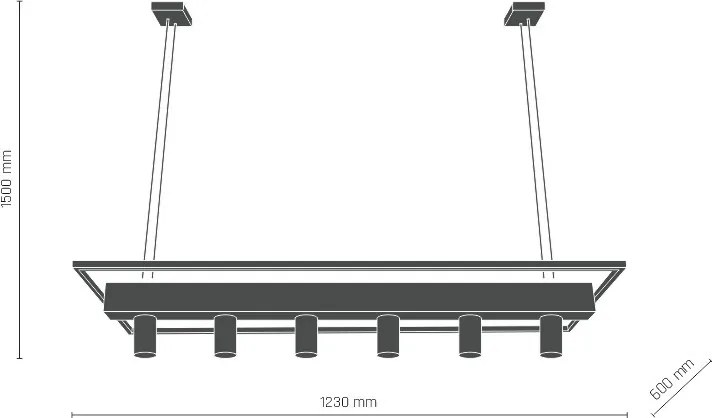 AMPLEX 8724 Modern Függesztett Lámpa LED+GU10 IP20