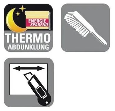 Fehér roló 68x210 cm Mini Termo – Gardinia