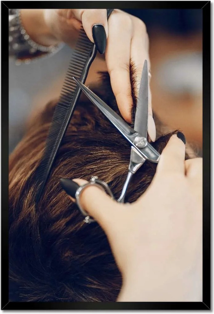 Poszterek keretben 40x60 Fodrászfelszerelés