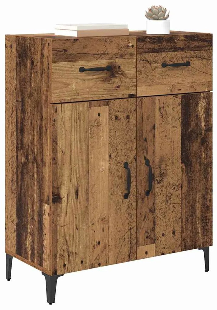 Széf fiókkal Régi fa 34 x 69,5 x 90 cm Faanyag