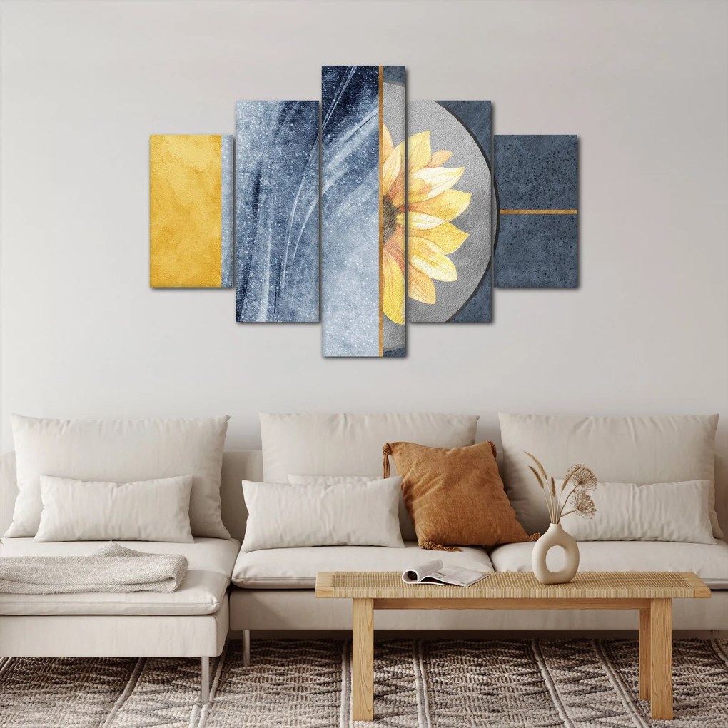 Kép - Formák és a virág (150x105 cm)