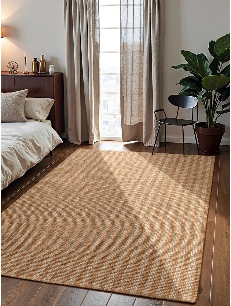 Bézs kézi szövésű juta szőnyeg 160x230 cm Harvest Amber – Elle Decoration