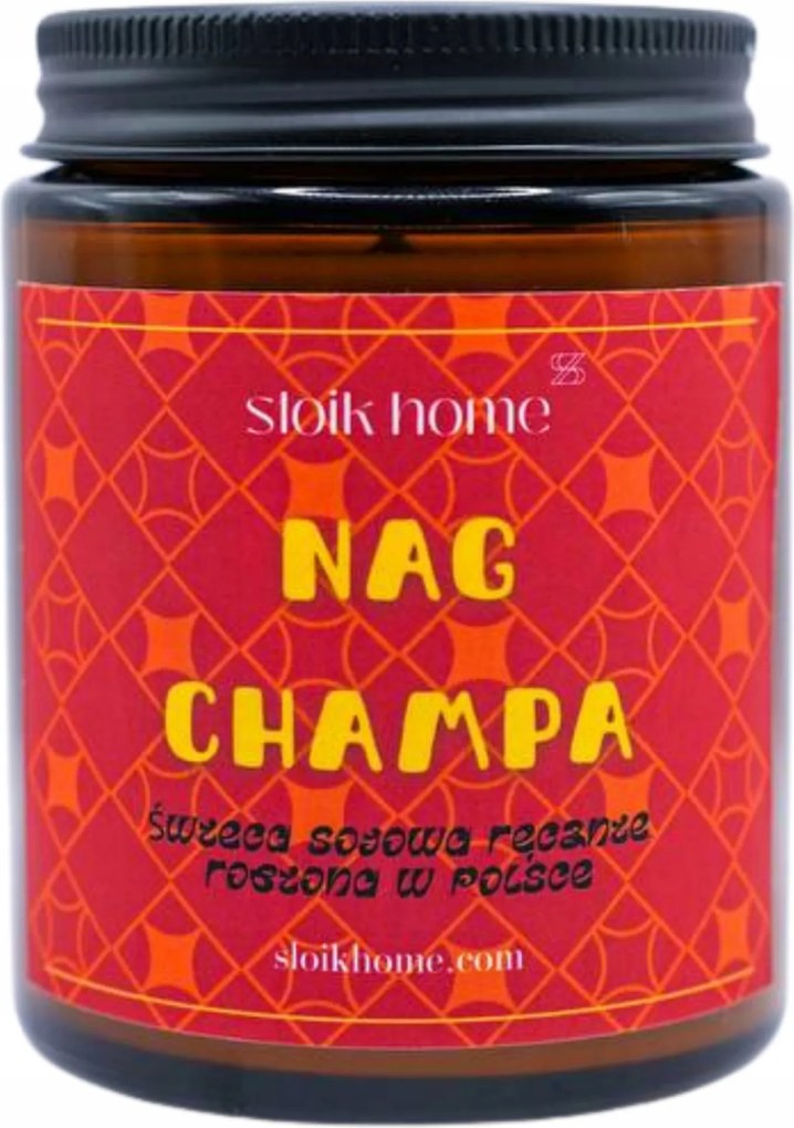 Nag Champa szójagyertya keleti illatgyertya 150ml Słoik Home