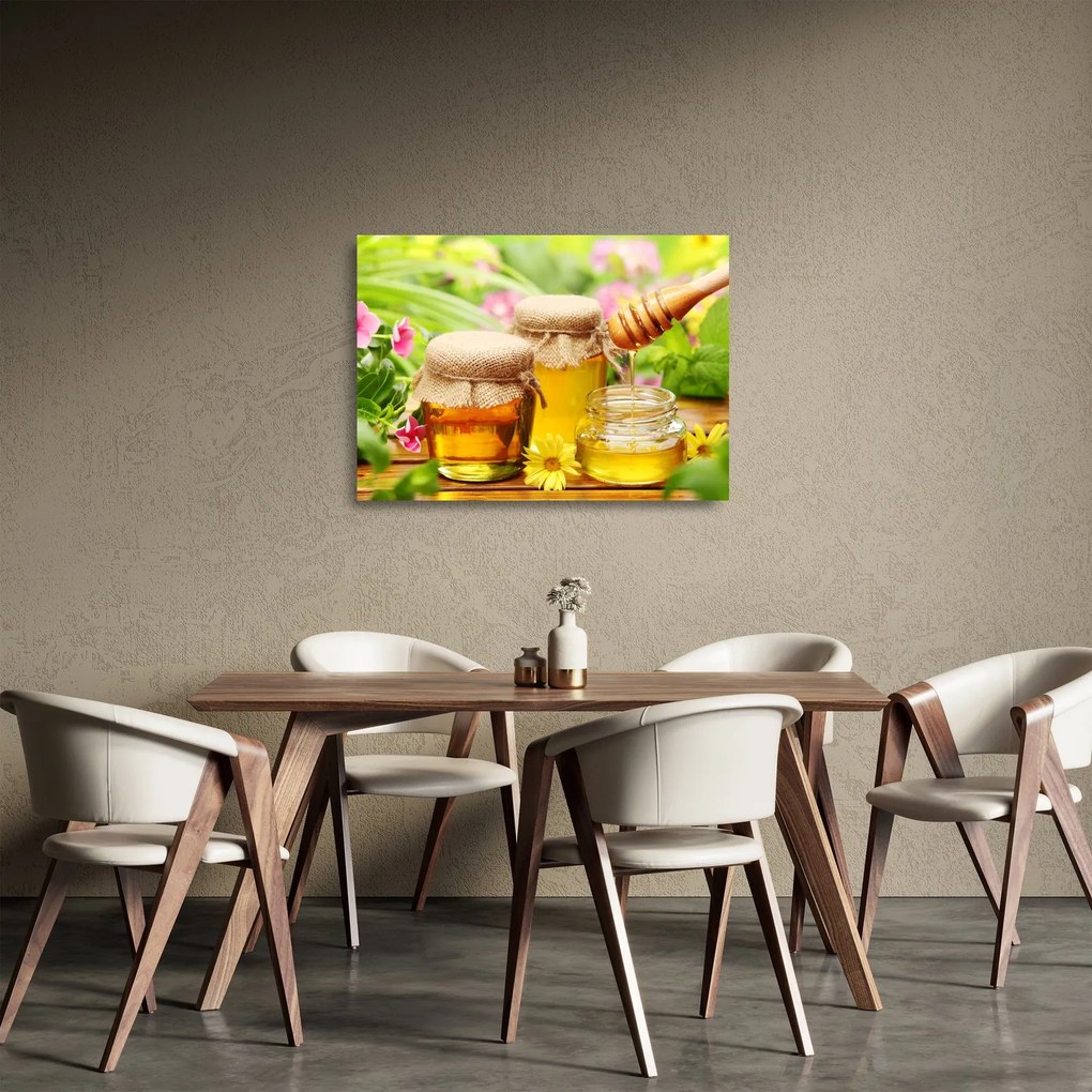 A méz képe (üvegen) (70x50 cm)
