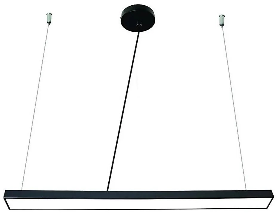 LED Csillár zsinóron LED/32W/230V 4000K átm. 120 cm fekete